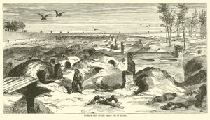 1864年11月、ミレンの刑務所ペンの内部ビュー 作： American School