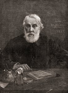イワン・セルゲイエヴィチ・トゥルゲーネフ 「The Century Illustrated Monthly Magazine」（1884年発行）より（木版画 作： American School