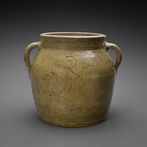 ジャー、c。 1865-1900（アルカリ性およびすべり釉石器） 作： American School