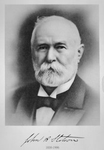 ジョン・B・ステットソン（1830～1906）フィラデルフィアのアメリカ人帽子職人（リトグラフ 作： American School