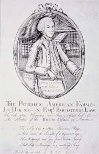 ジョン・ディッキンソン「The Patriotic American Farmer」(リトグラフ) 作： American School