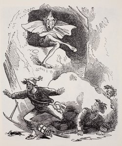 コボルズ、ワールドガイドからノーム、妖精、エルフ、その他の小さな人々までThomas Keightley（1789-1872）1880年発行（BW Engraving） 作： American School
