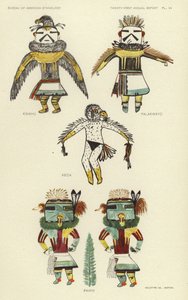 Kwahu、Palakwayo、Keca、Pawik（カラーリトグラフ） 作： アメリカの学校
