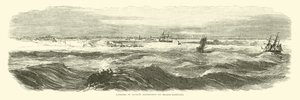 バンクス遠征隊の着陸、ブラゾスサンティアゴ、1863年11月 作： American School