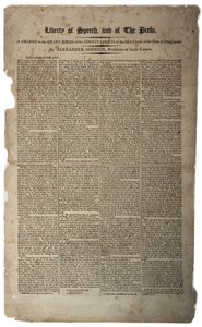 言論の自由と報道の自由、1799年1月 作： American School