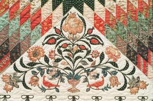ローンスターパターンのキルト、1850年頃（綿）（51714も参照） 作： American School