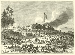 1863年11月、フォートサンダースへのロングストリートの攻撃 作： American School