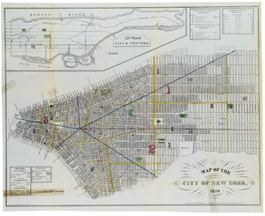 ニューヨーク市の地図 作： American School