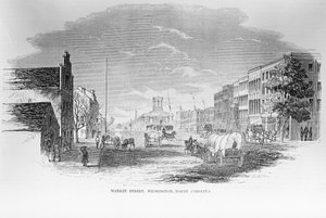 マーケットストリート、ノースカロライナ州ウィルミントン、1855年2月24日 作： American School