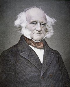マーティン・ファン・ビューレン（1782-1862）（カラーエングレービング 作： American School