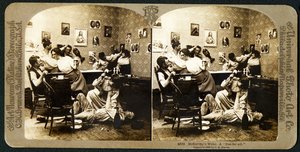 マッカーシーズウェイク（パート3）、1899（ステレオグラフ） 作： American School