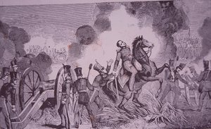 米墨戦争（1846-48）、パロアルトの戦いとリングゴルド少佐の死 作： American School