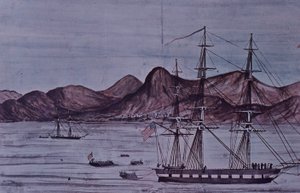 米墨戦争（1846-48）、アメリカ海軍のロレト上陸作戦 作： American School