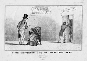 ヴァンシャッフルトン氏と彼の医師サム1836年頃 作： American School