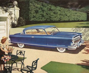 ドライブウェイに停められた新しい車 作： American School