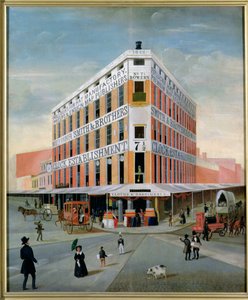 No.7 12バワリー、ニューヨーク、c.1837-39 作： American School