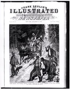 ノースカロライナ州、政治的キャンペーン。1880年11月13日の「Frank Leslie