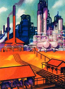 オイルシリーズ。製油所 作： American School