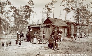 フロリダ州オカラ近くの古い不法占拠家、1880年代
