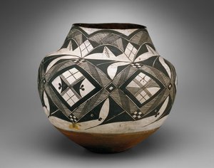 Olla、Haaku、Acoma Pueblo（セラミック） 作： American School