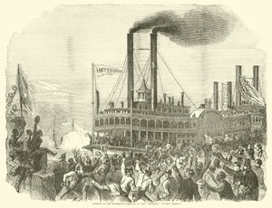 1863年7月、ミシシッピ州の開所、インペリアルのニューオーリンズ到着 作： American School