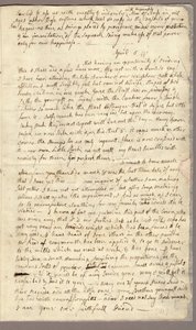 3ページ目、アビゲイル・アダムズからジョン・アダムズへの手紙、1776年3月31日～4月5日（紙にインク 作： American School