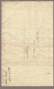 4ページ目、アビゲイル・アダムズからジョン・アダムズへの手紙、1776年3月31日～4月5日（紙にインク