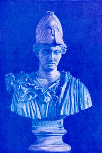 パラスアテネ、ビクターデュルイによるギリシャの歴史からのイラスト、1890年に発行（デジタル強化画像）