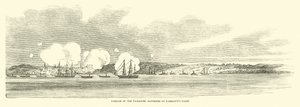 1862年6月、ファラガッツ艦隊によるヴィックスバーグ電池の通過 作： American School