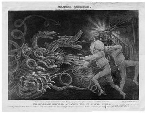 政治的キクソティズム、1833年頃 作： American School