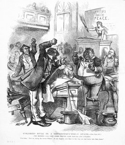 アフリカ系アメリカ人を政治家として描いた政治漫画 作： American School