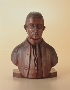 ジョージ・ワシントン（1732-99）の肖像胸像 1810年頃 （木製） 作： アメリカの学校