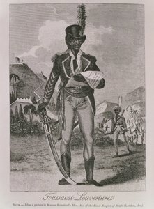 フランソワ・ドミニク・トゥーサン＝ルーヴェルチュール（c.1743-1803）の肖像（エングレーヴィング 作： American School