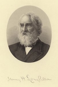 ヘンリー・ワズワース・ロングフェローの肖像 作： American School