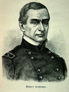 ロバート・アンダーソン少佐の肖像 (1805-71) (リソ)