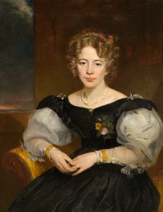 女性の肖像、1825〜35年頃（キャンバスに油彩）