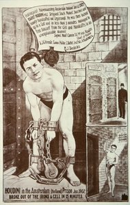 フーディーニのパフォーマンスを宣伝するポスター（リトグラフ） 作： American School
