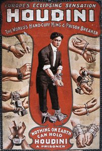 フーディーニのパフォーマンスを宣伝するポスター