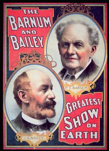 The Barnum & Bailey Greatest Show on Earth」の広告ポスター 作： American School