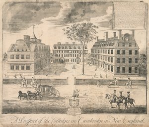 ハーバード大学の版画 1700年頃 1700年頃（エングレーヴィング） 作： American School