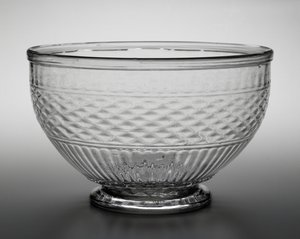 パンチボウル、c。 1820〜 1840年（鉛ガラス） 作： American School