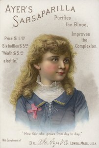 血液を浄化し、顔色を改善する、エアーズ・サルサパリラ 作： American School
