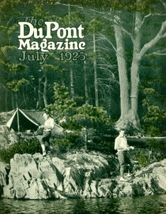 ピラリンは釣りをする、デュポン誌の表紙、1923年7月 作： American School