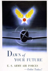 "US Army Air Forces "の募集ポスター 作： American School