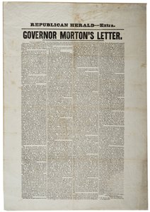 共和党ヘラルド-エクストラ、1842年8月27日 作： American School