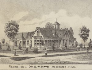 WWメイヨー博士の邸宅、ロチェスター、ミネソタ州、米国 作： American School
