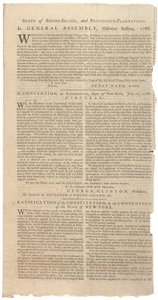 1788年10月の憲法修正のためのNYS提案を印刷する決議