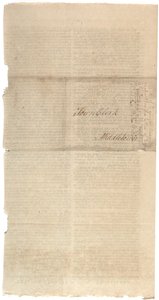 1788年10月の憲法修正のためのNYS提案を印刷する決議 作： American School