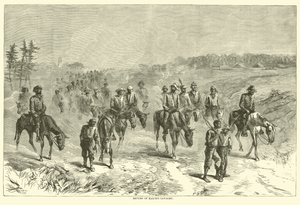 カウツ騎兵の帰還、1864年6月 作： American School