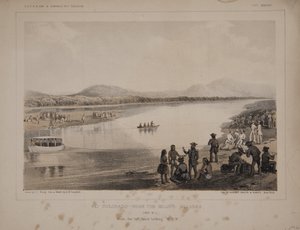 リオ・コロラド-モハベの村の近く、左岸から西、北、西を見る。 作： American School